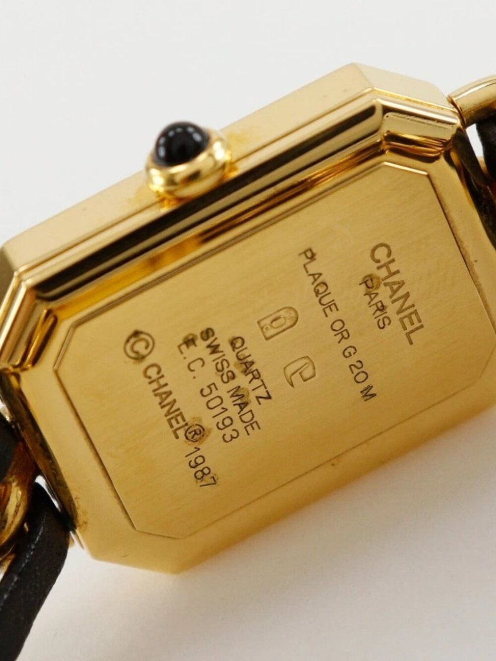 CHANEL Premiere S Watches H0001 blackDial Plated Gold/leather Quartz Analo... - Picture 6 of 15